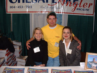 Karen and Carla of Chesapeake Angler magazine, 2003
